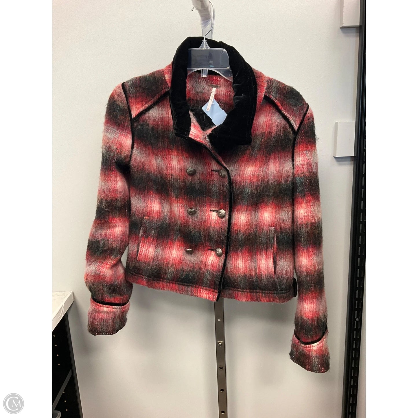 Jacket Other By Free People In Plaid Pattern, Size: Xs