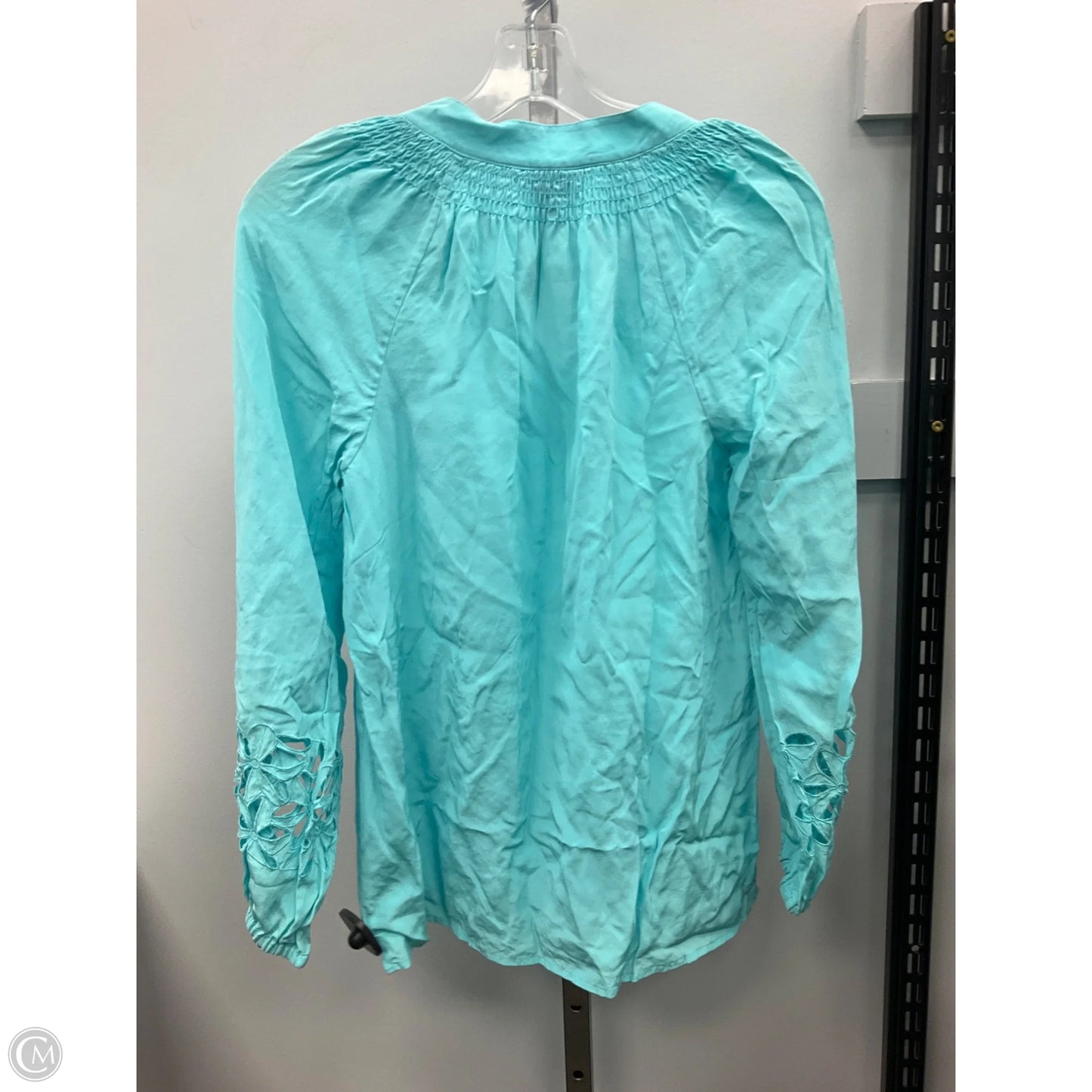 Blouse Designer By Lilly Pulitzer In Aqua, Size: Xs