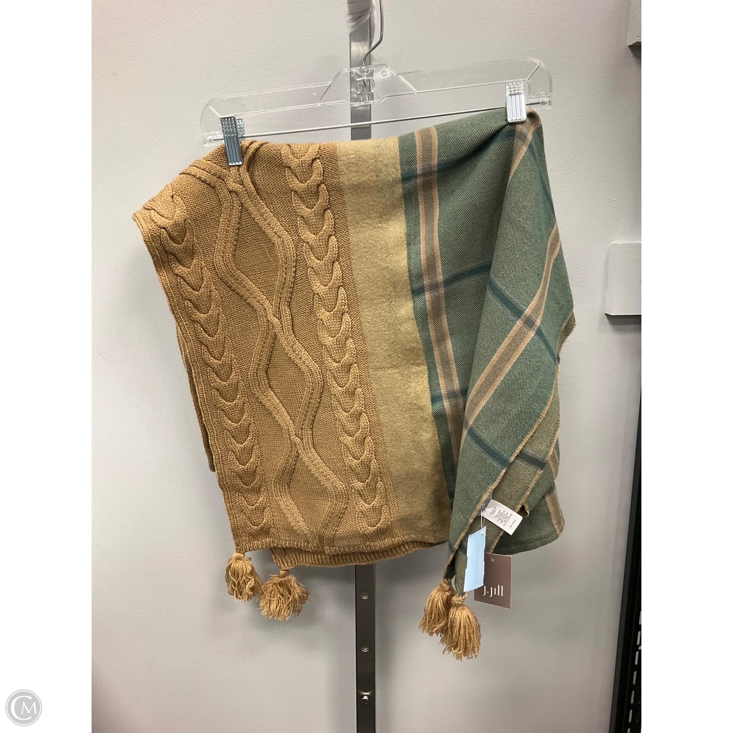 Shawl By Soft Surroundings In Plaid Pattern