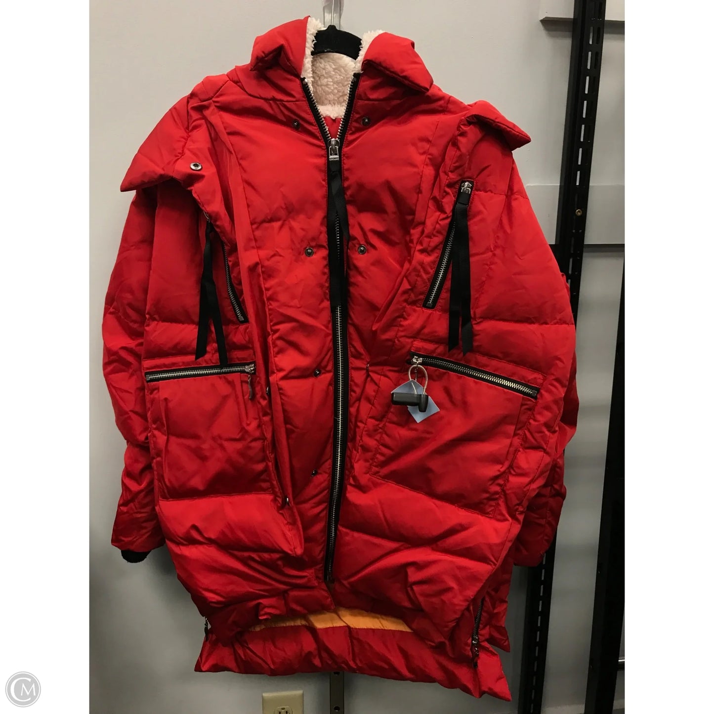 Coat Parka By Cmc In Red, Size: S