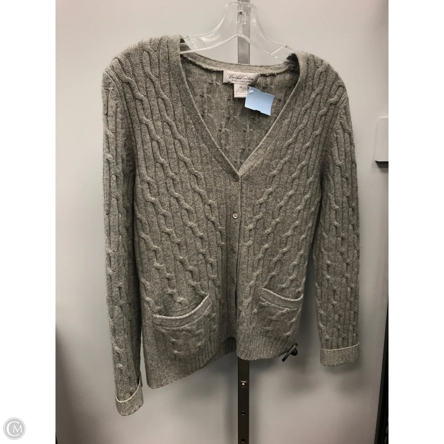 Sweater By Brooks Brothers In Grey, Size: Xs