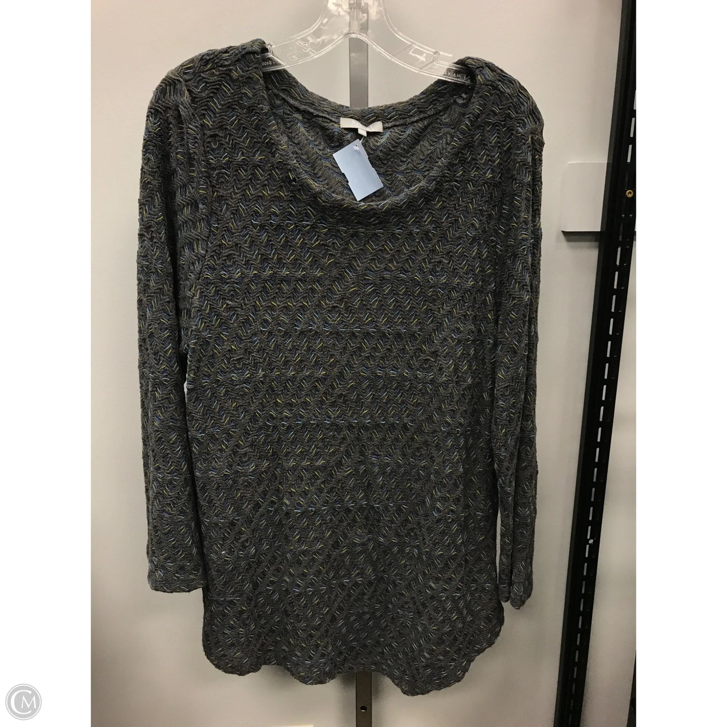 Top Long Sleeve By Habitat In Blue & Green, Size: L