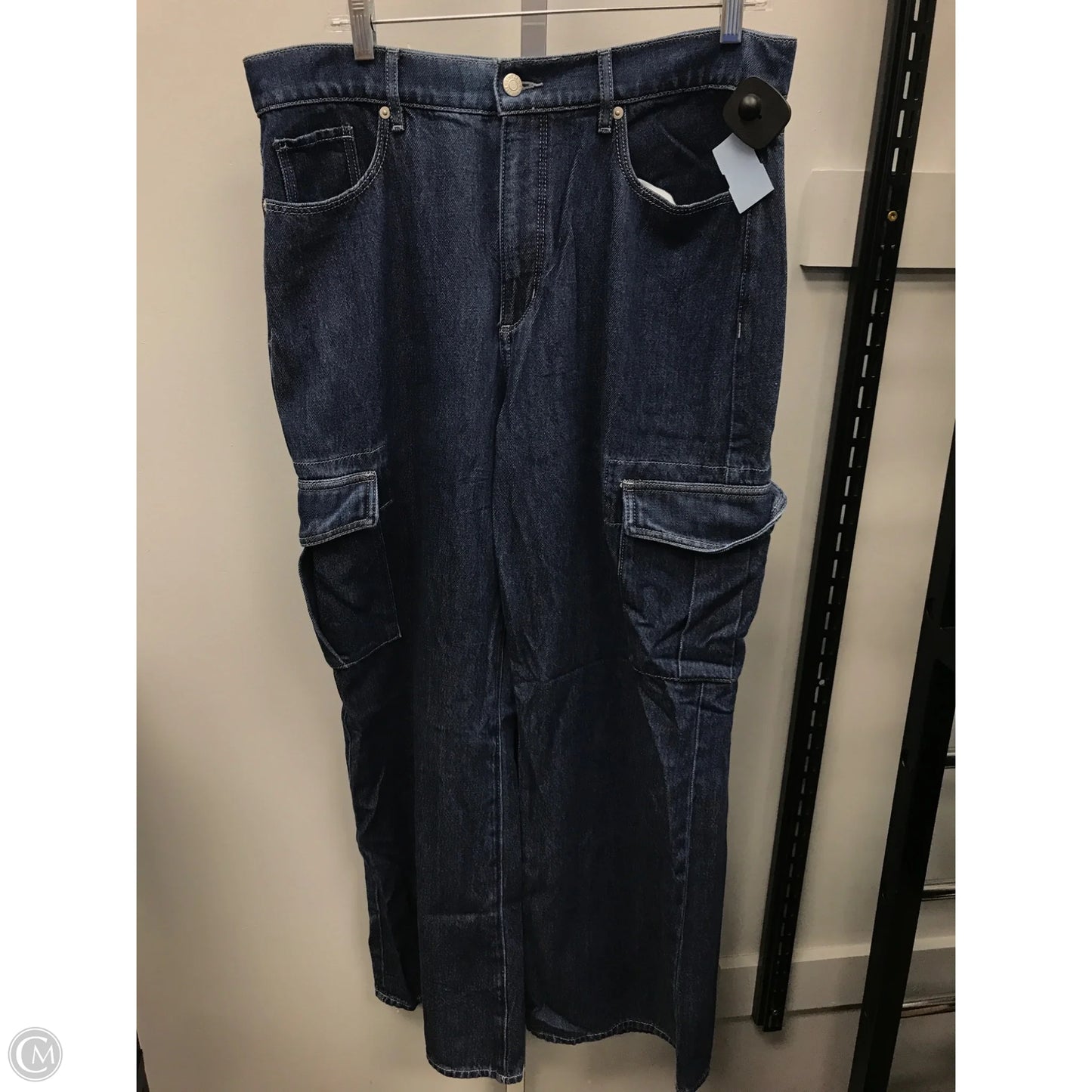Jeans Wide Leg By Loft In Blue Denim, Size: 12