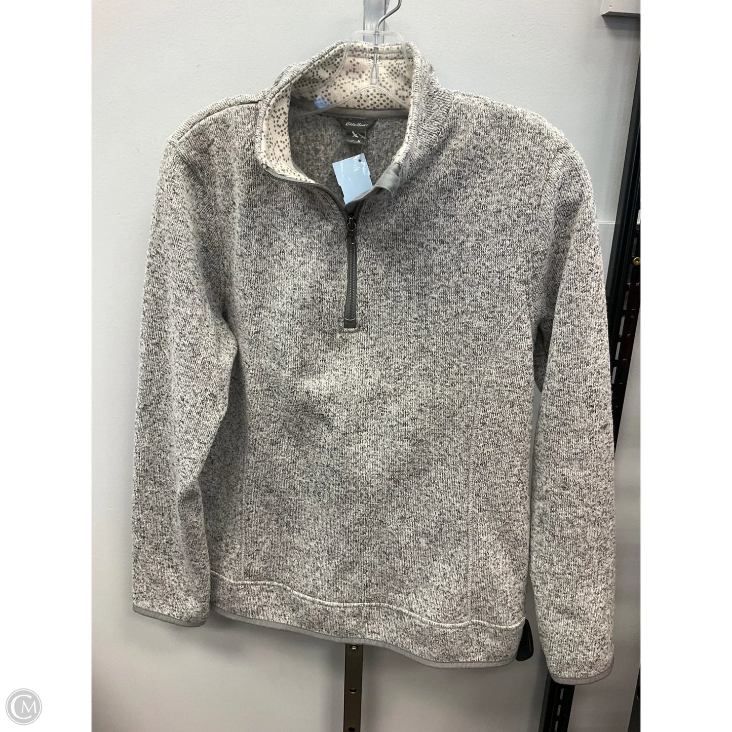 Top Long Sleeve By Eddie Bauer In Grey, Size: M