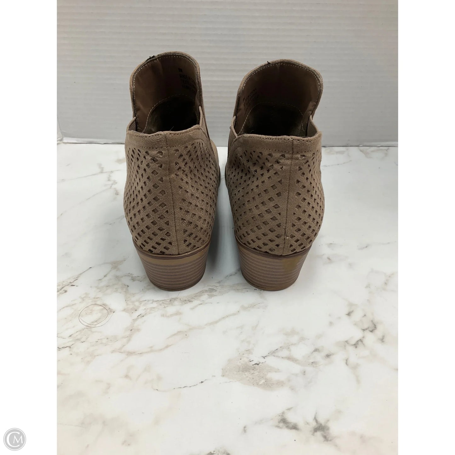 Boots Ankle Heels By Mia In Tan, Size: 9