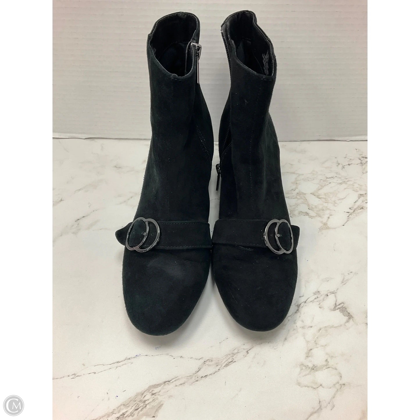 Boots Ankle Heels By Bleecker & Bond In Black, Size: 8