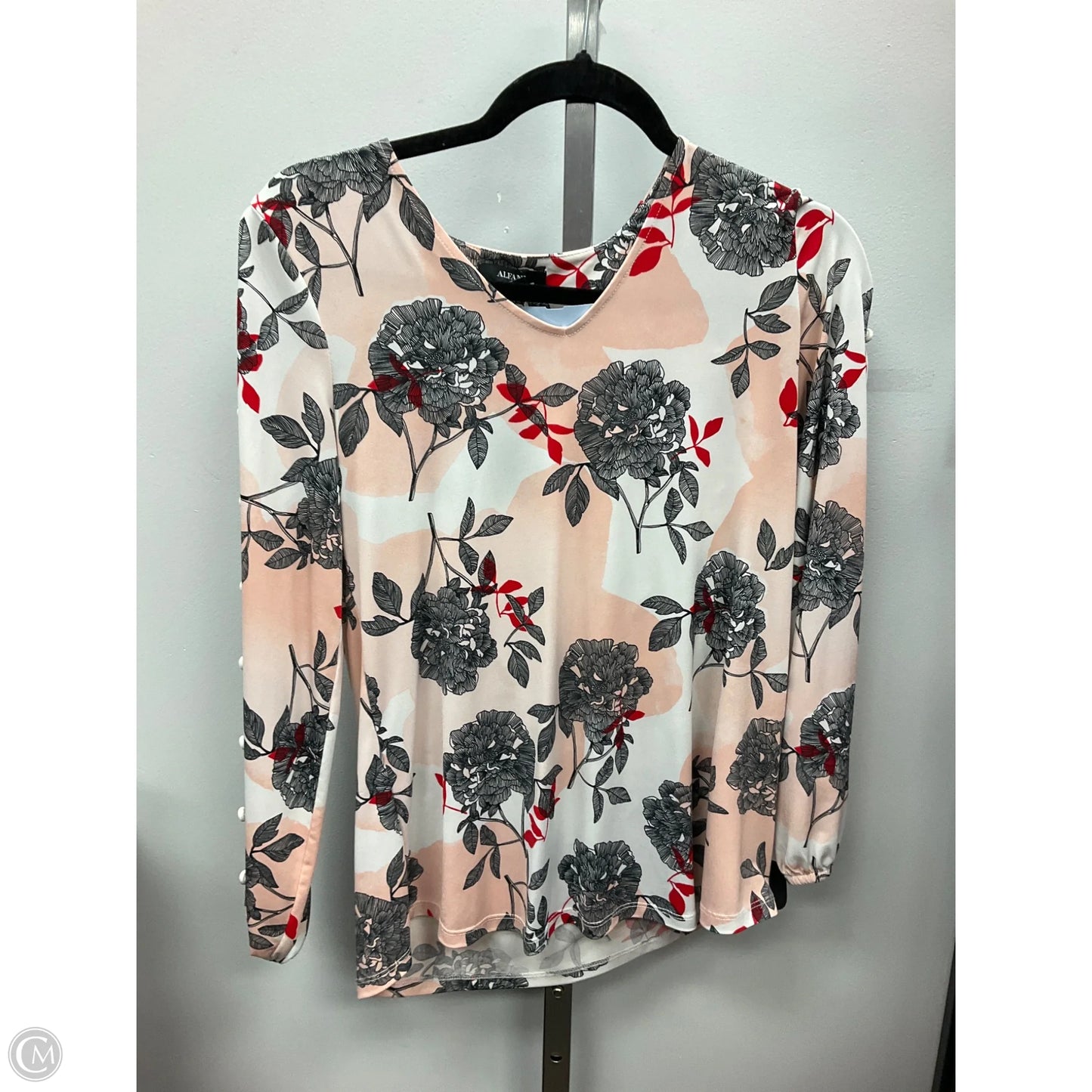 Top Long Sleeve By Alfani In Multi-colored, Size: Sp