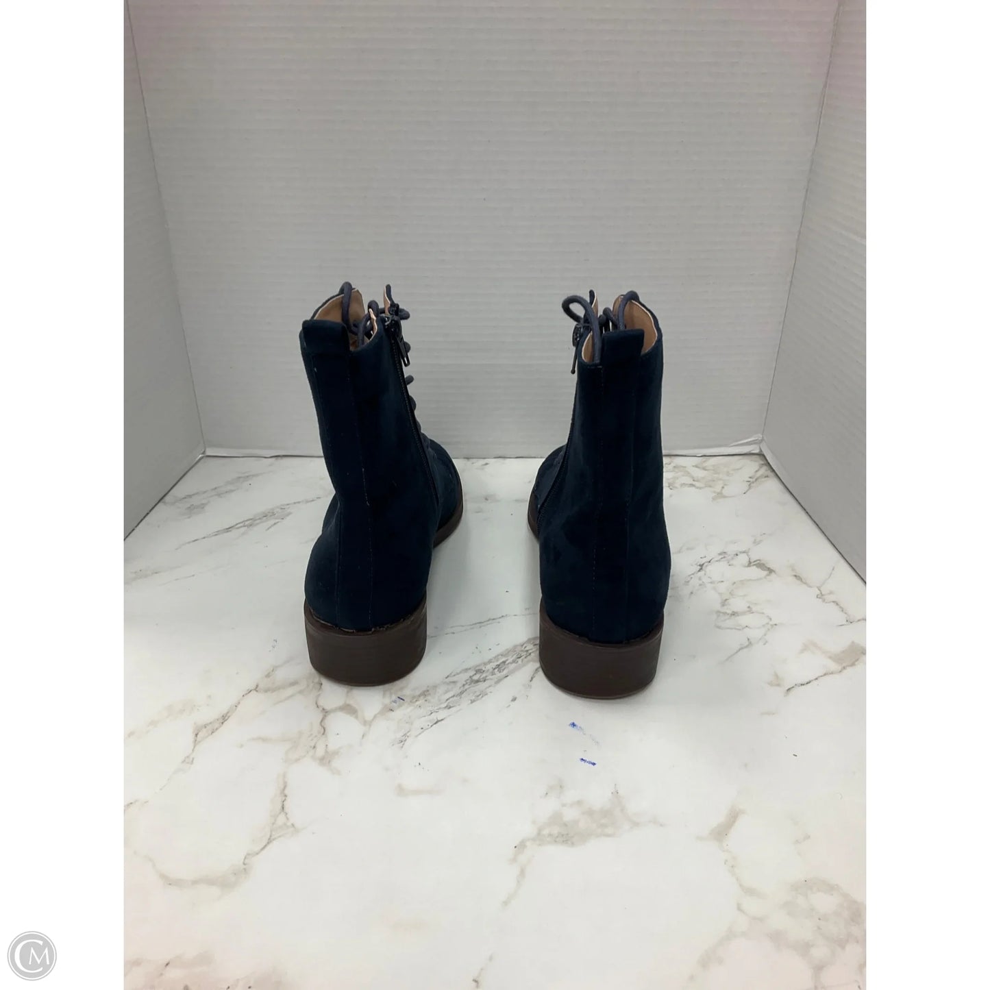 Boots Combat By Clothes Mentor In Blue, Size: 9.5