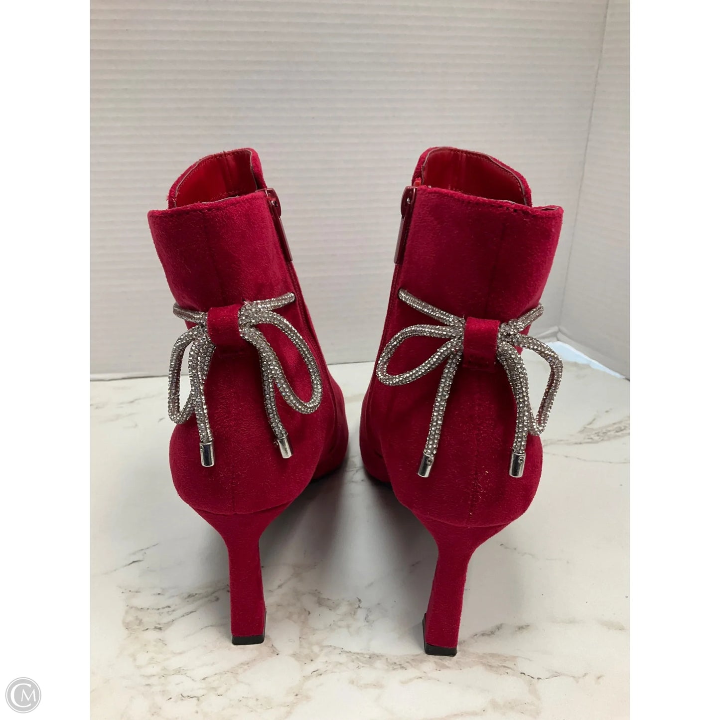 Boots Ankle Heels By Impo In Red, Size: 9.5