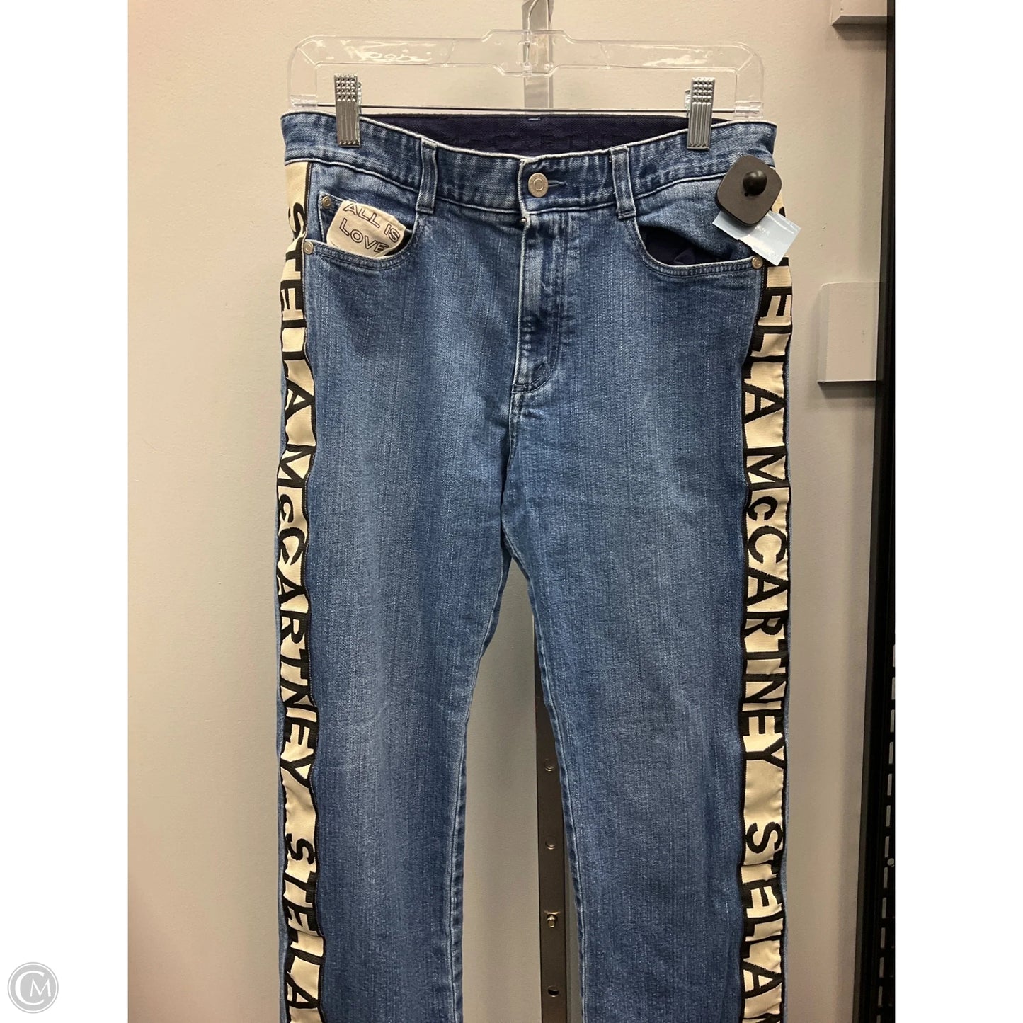 Jeans Luxury Designer By Stella Mccartney In Blue Denim, Size: 4