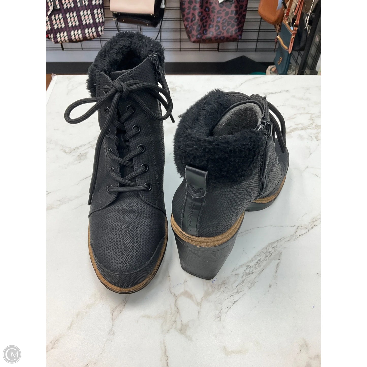 Boots Ankle Heels By Dr Scholls In Black, Size: 7.5