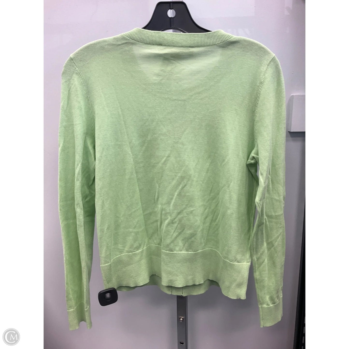 Sweater Cardigan By Loft In Green, Size: S
