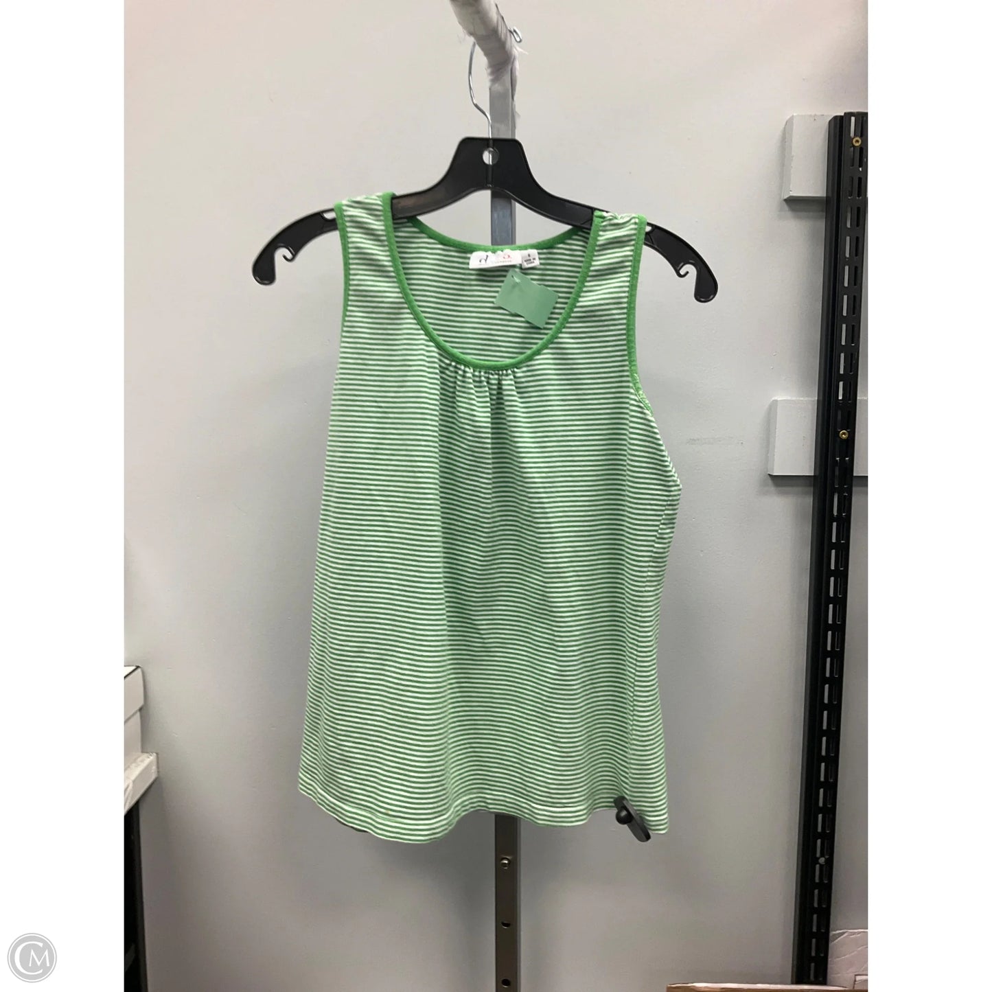 Top Sleeveless By D&co. In Striped Pattern, Size: S