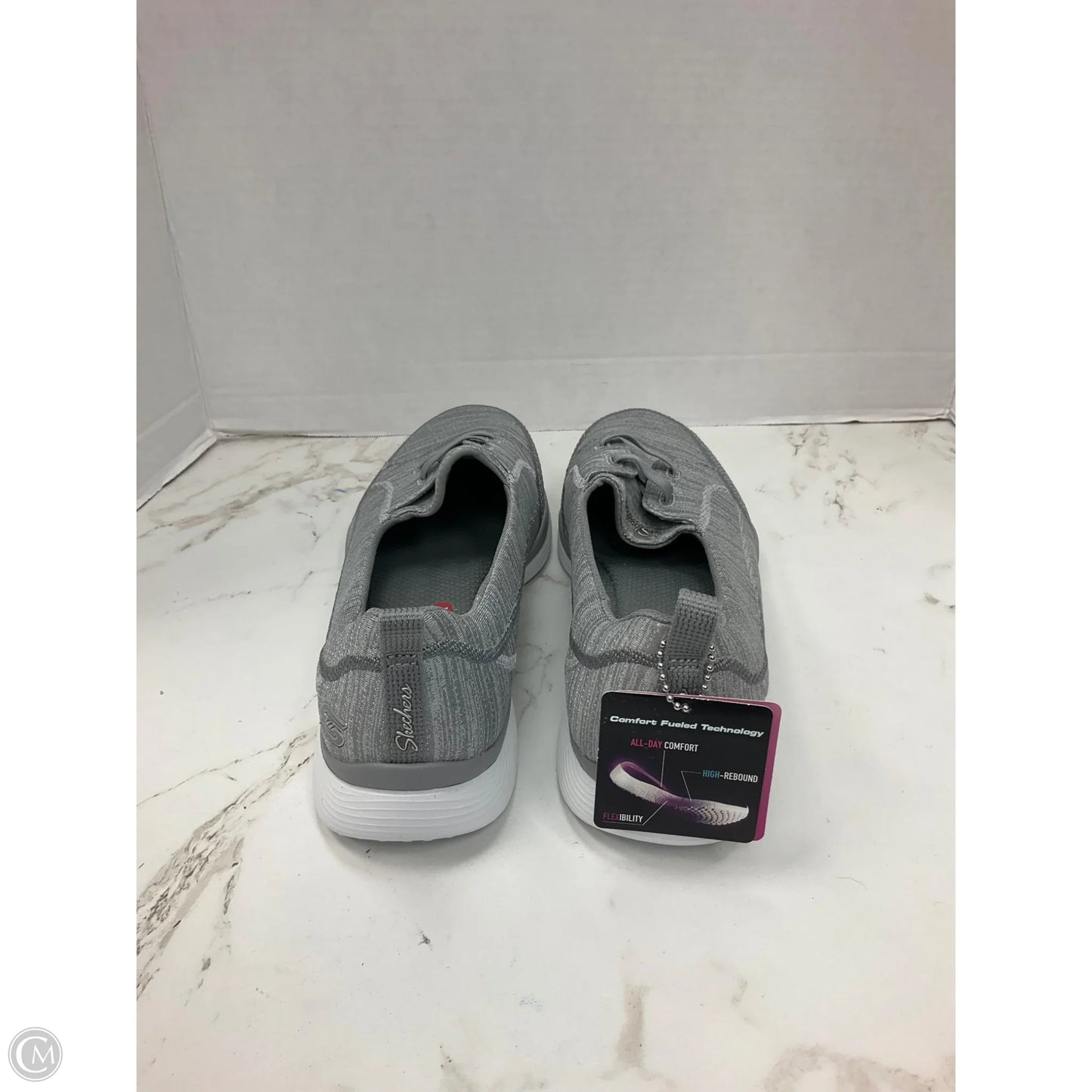 Shoes Flats By Skechers In Grey, Size: 8.5