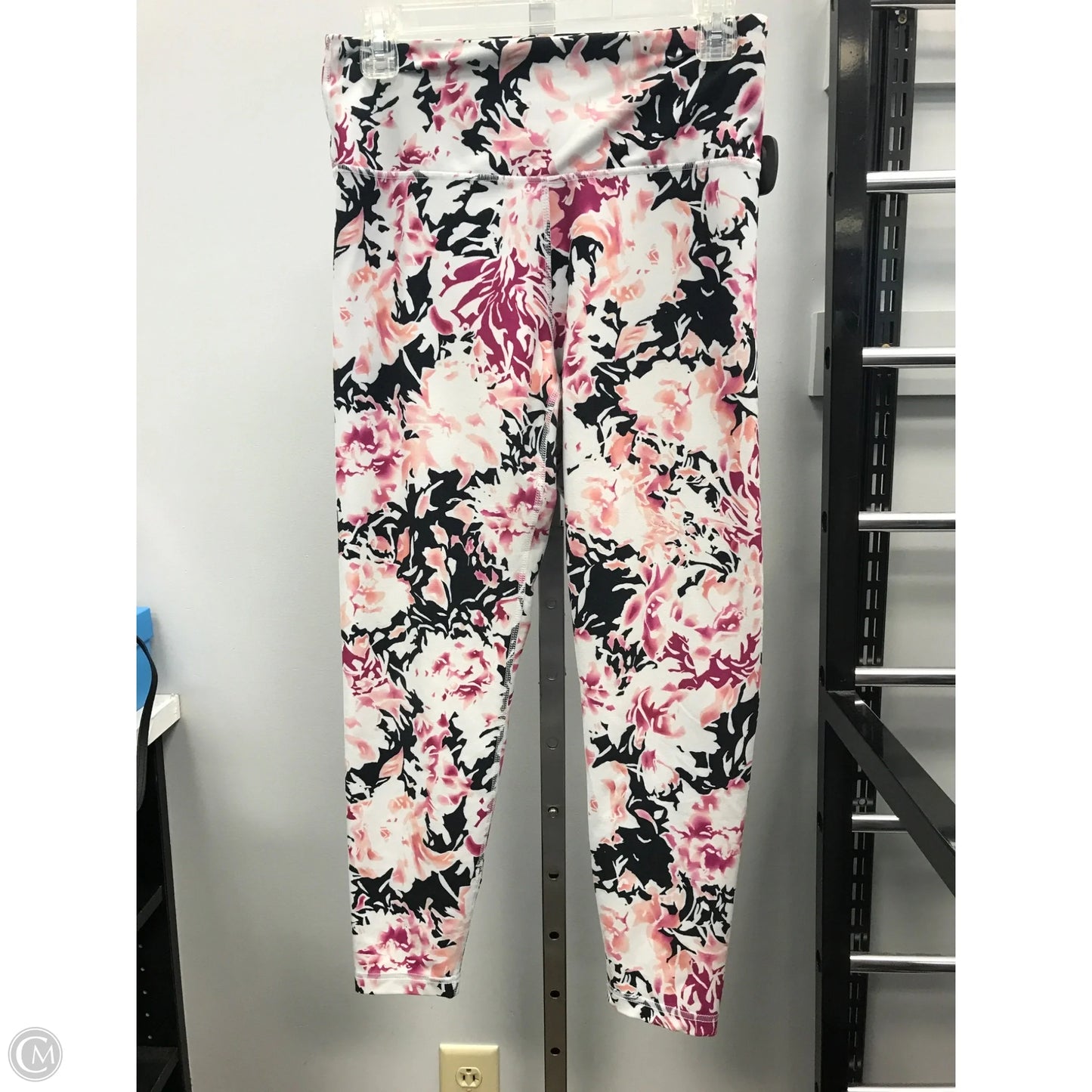 Athletic Leggings Capris By Balance Collection In Floral Print, Size: L