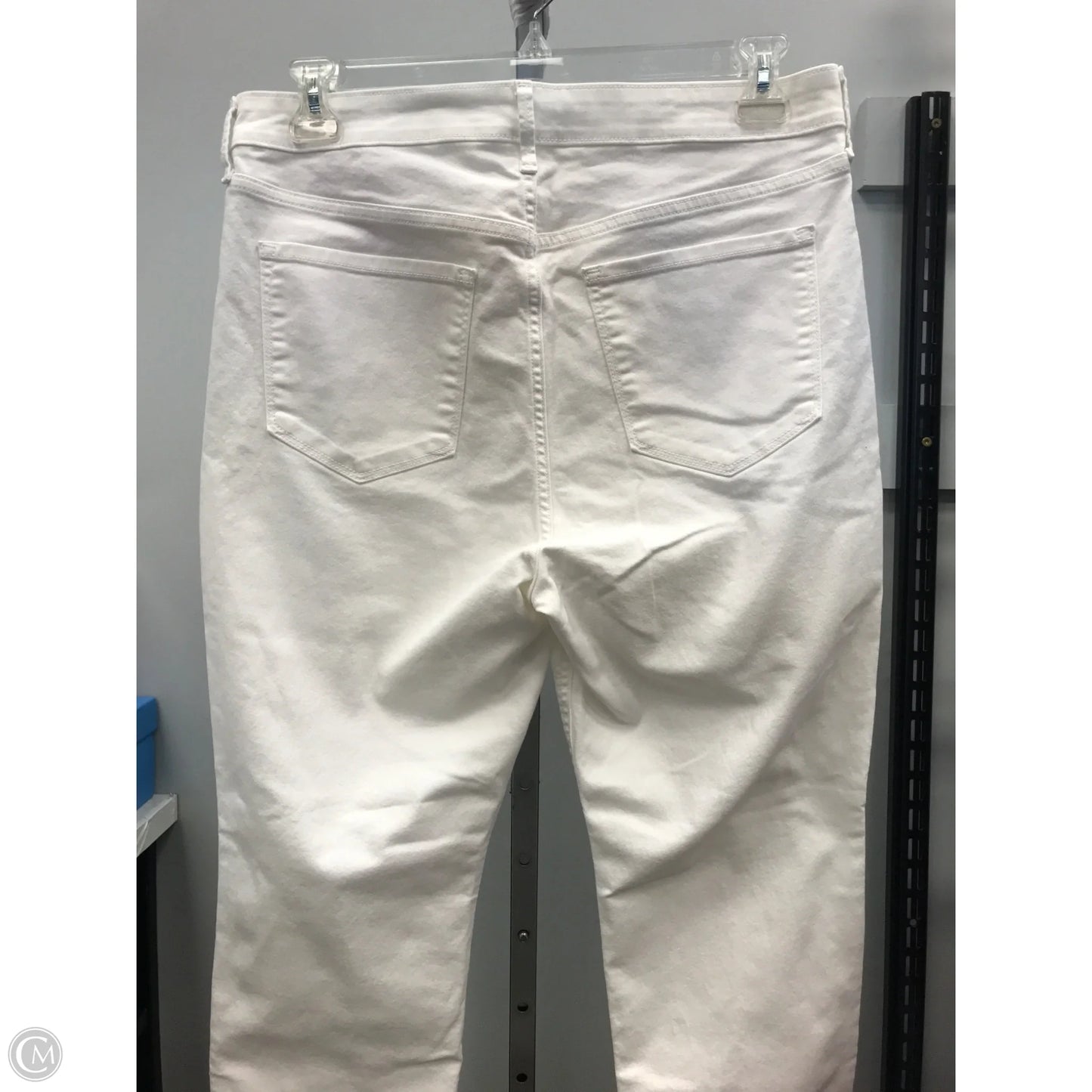 Jeans Straight By Old Navy In White Denim, Size: 14