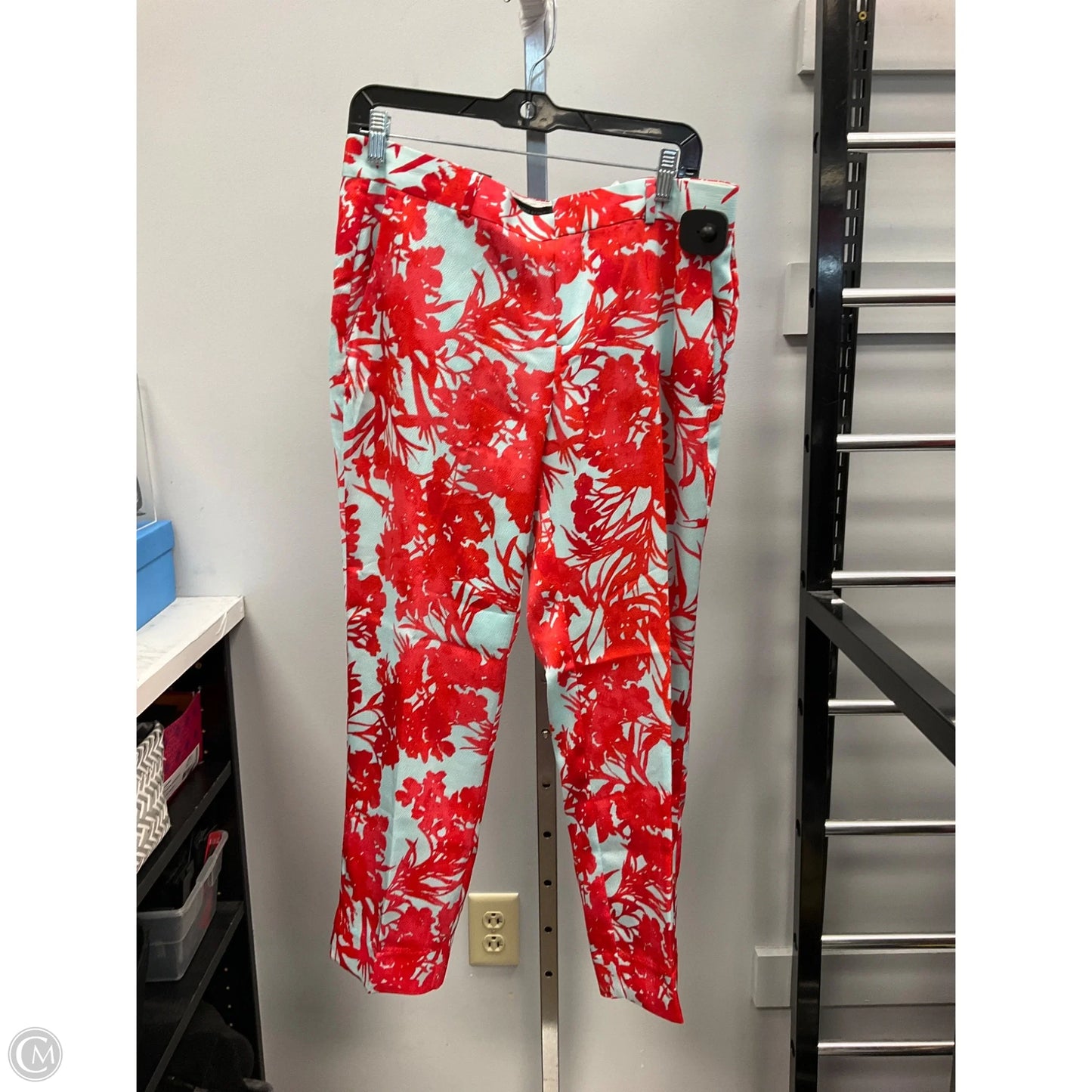 Pants Cropped By Banana Republic In Blue & Orange, Size: 8
