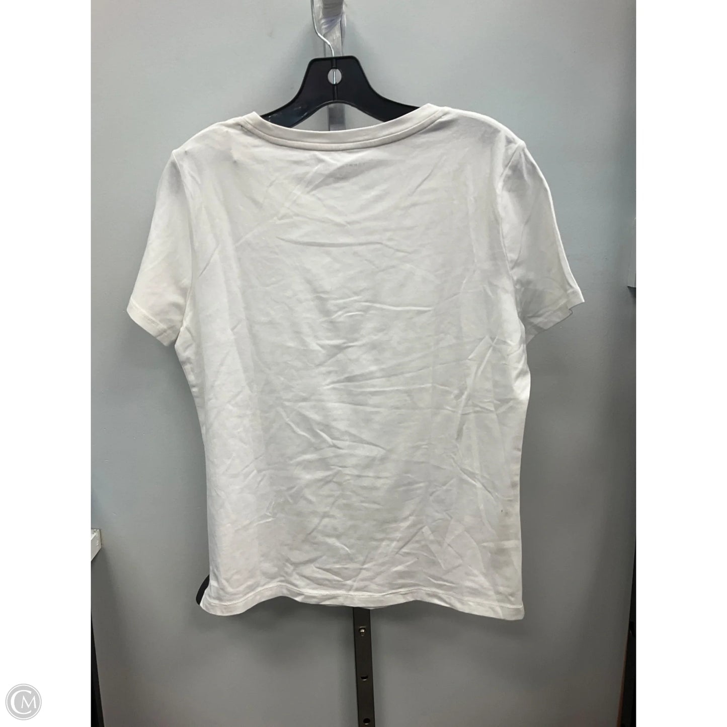 Top Short Sleeve By Tommy Hilfiger In White, Size: M