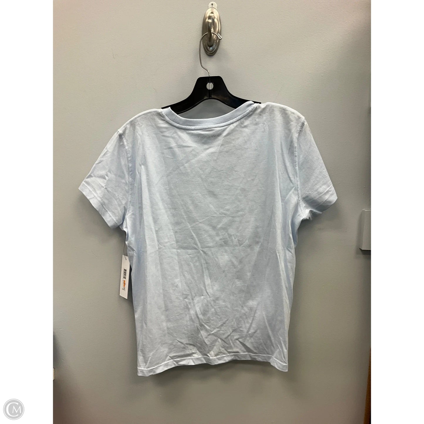 Top Short Sleeve By Dkny In Blue, Size: S