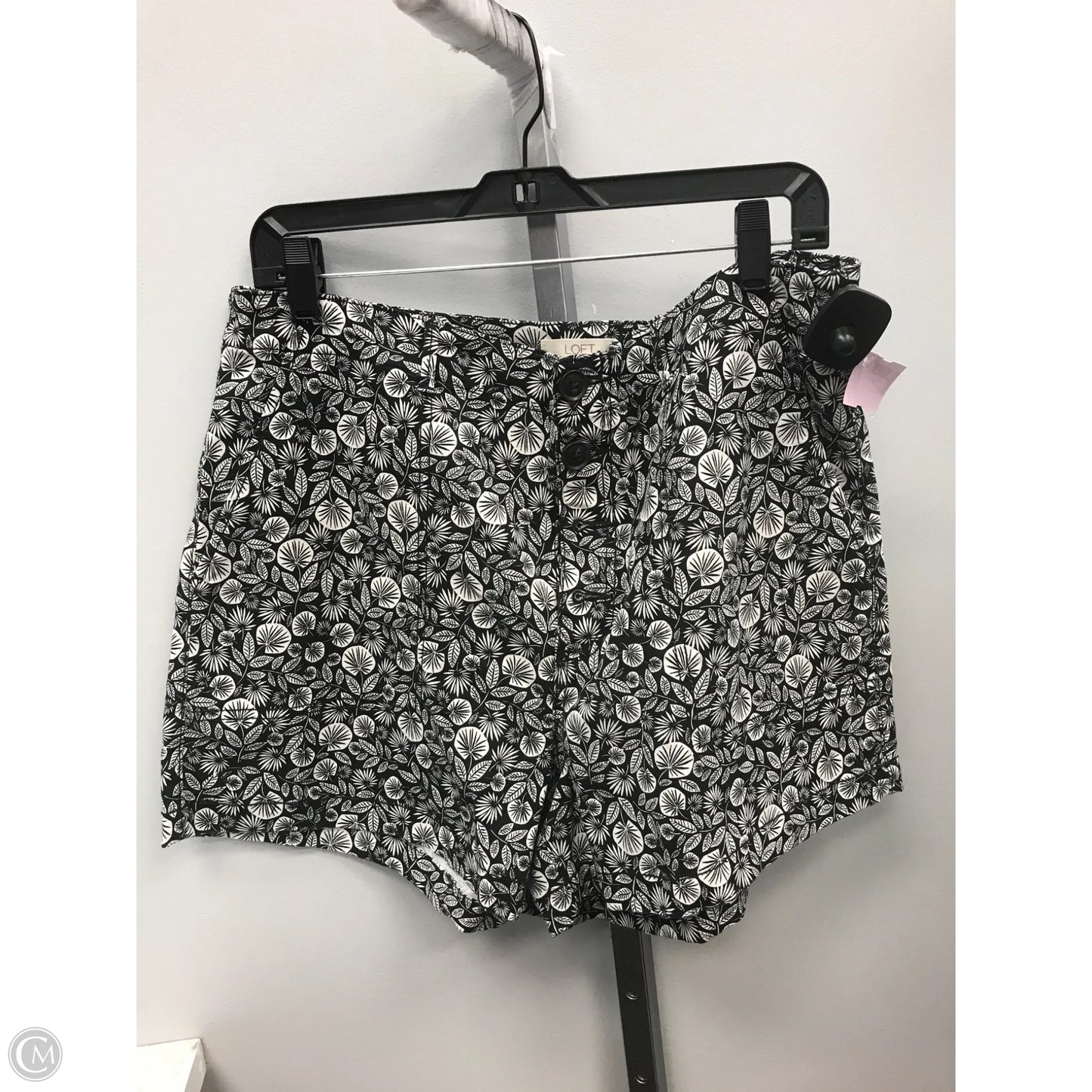 Shorts By Loft In Black & White, Size: 14
