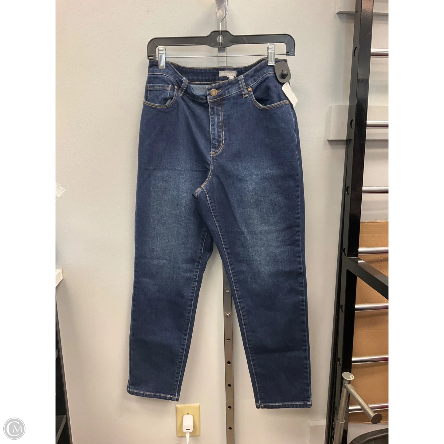 Jeans Straight By Woman Within In Blue Denim, Size: 14p