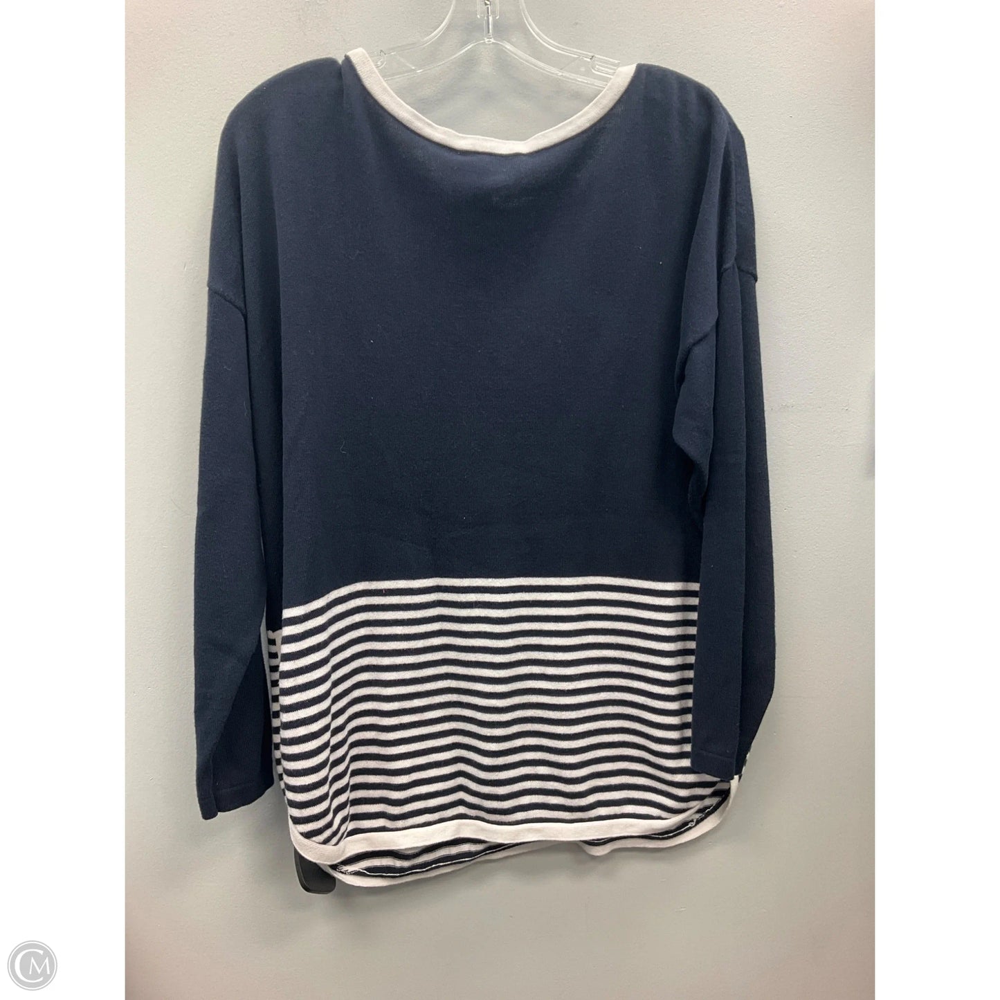 Sweater By Christopher And Banks In Blue & Green, Size: L