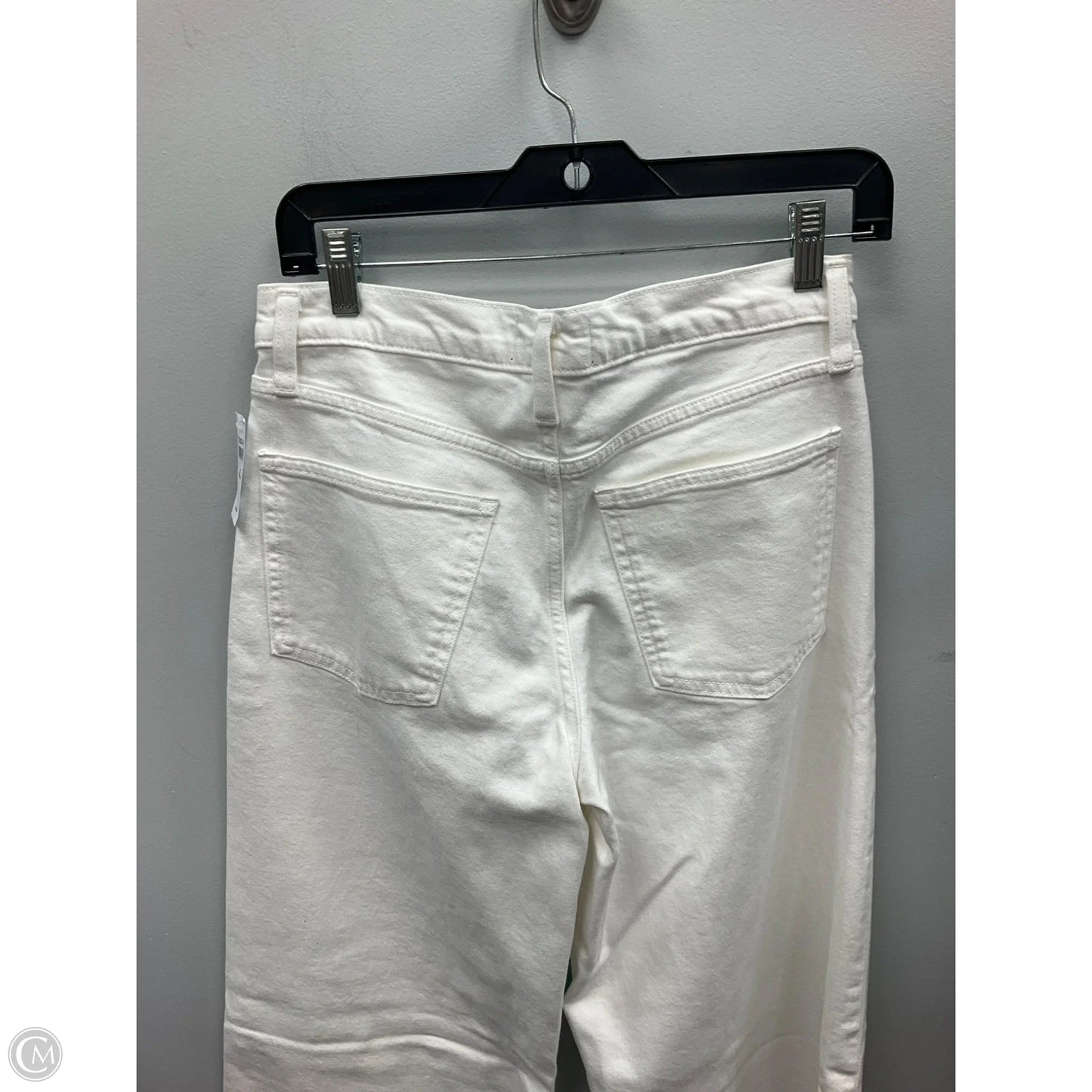 Jeans Wide Leg By Gap In White, Size: 4