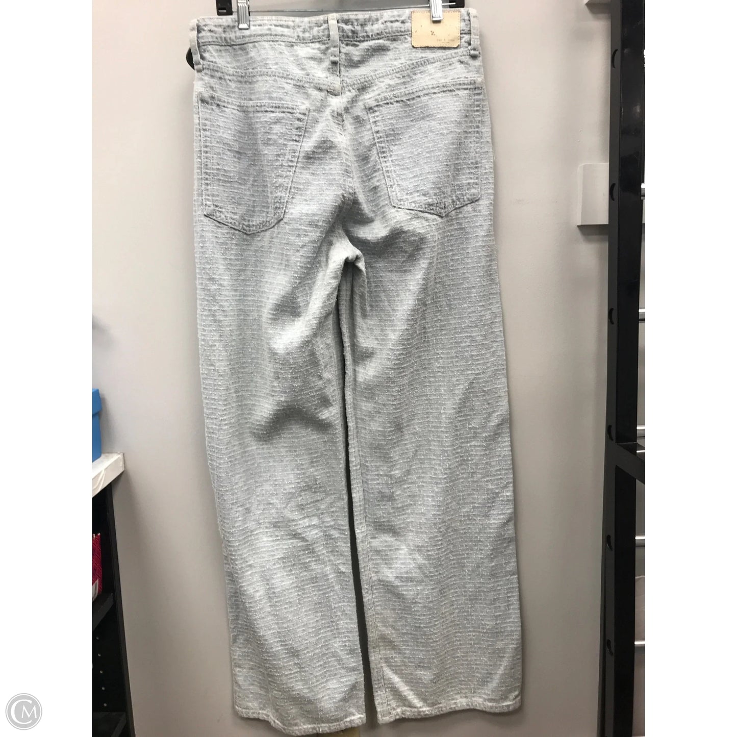 Jeans Wide Leg By Rag And Bone In Blue, Size: 8