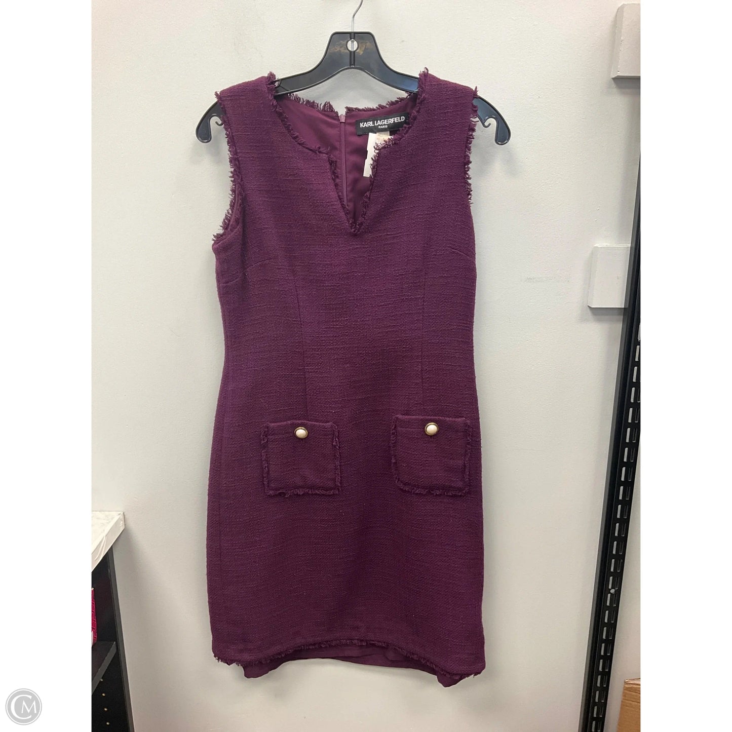 Dress Designer By Karl Lagerfeld In Purple, Size: 6
