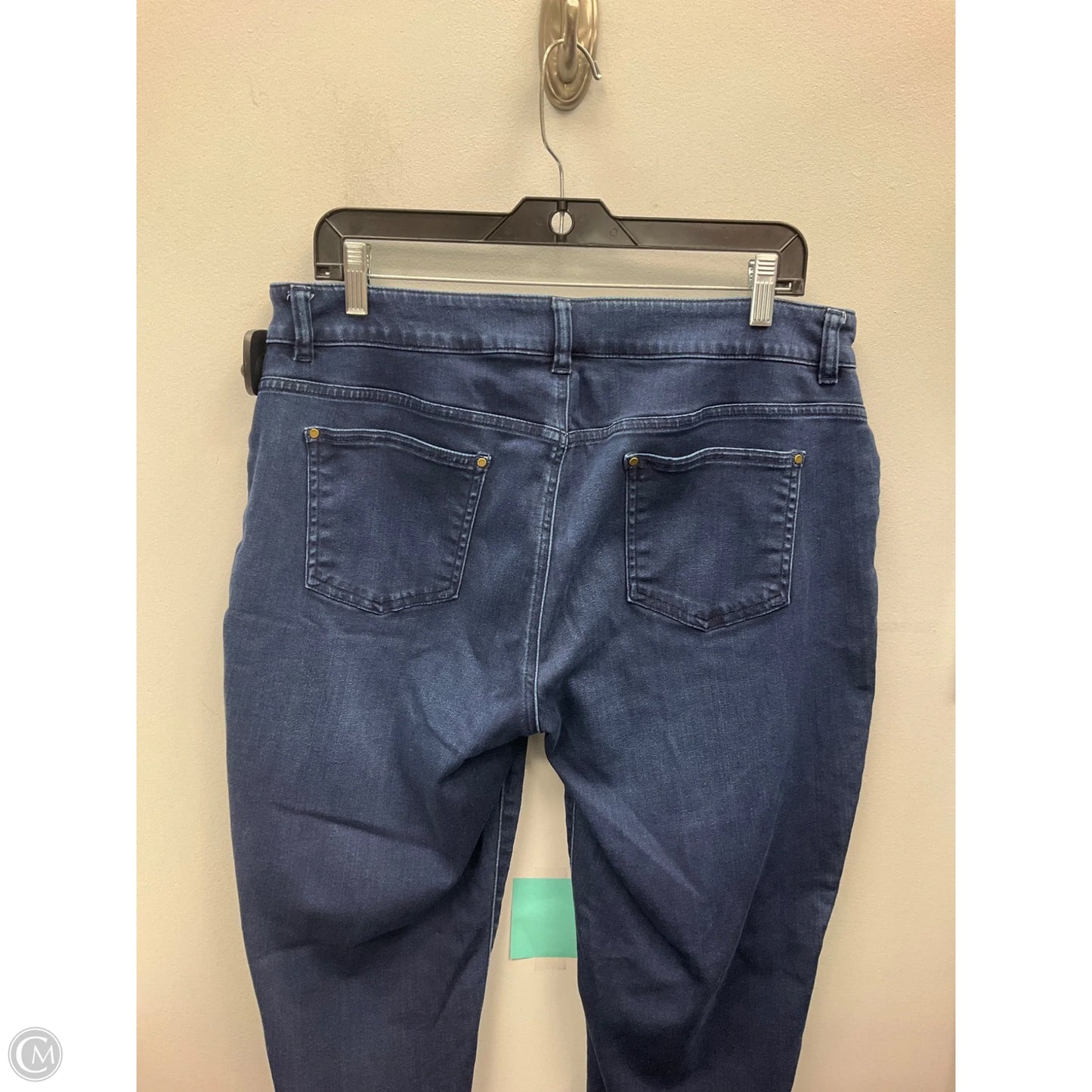 Jeans Straight By Chicos In Blue Denim, Size: 14
