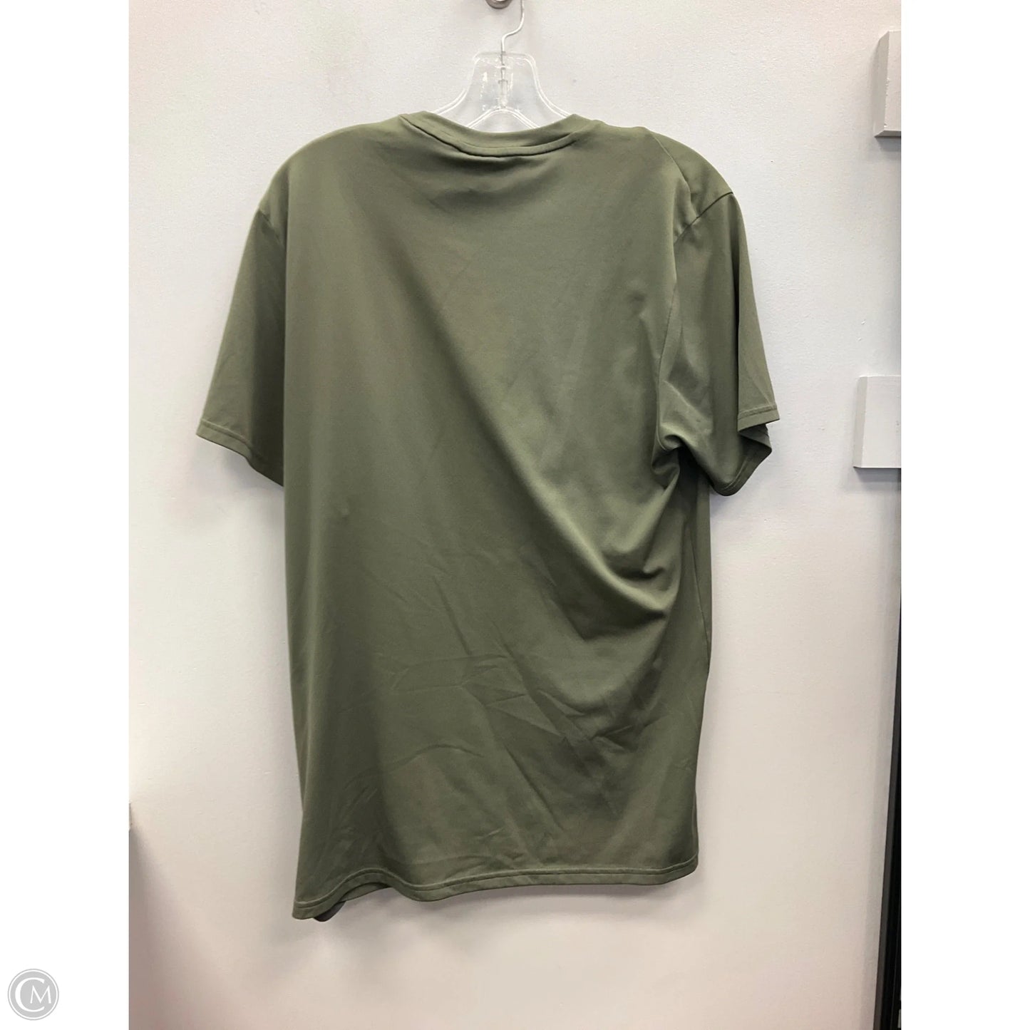 Athletic Top Short Sleeve By Gym Shark In Green, Size: L