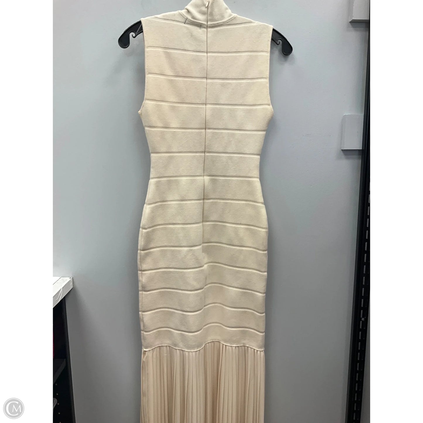 Dress Casual Maxi By Cmb In Cream, Size: Xs