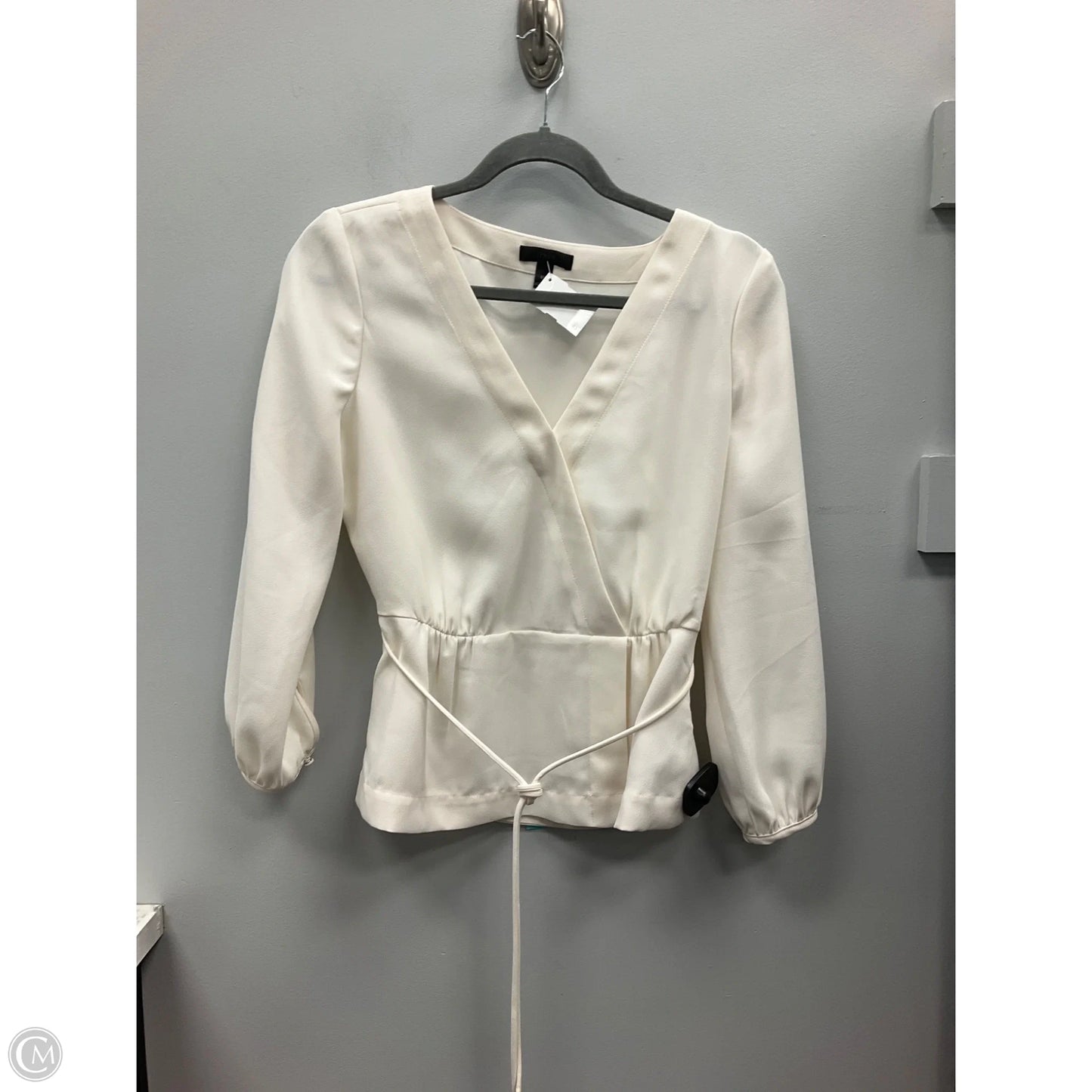 Top 3/4 Sleeve By J. Crew In Cream, Size: 8p