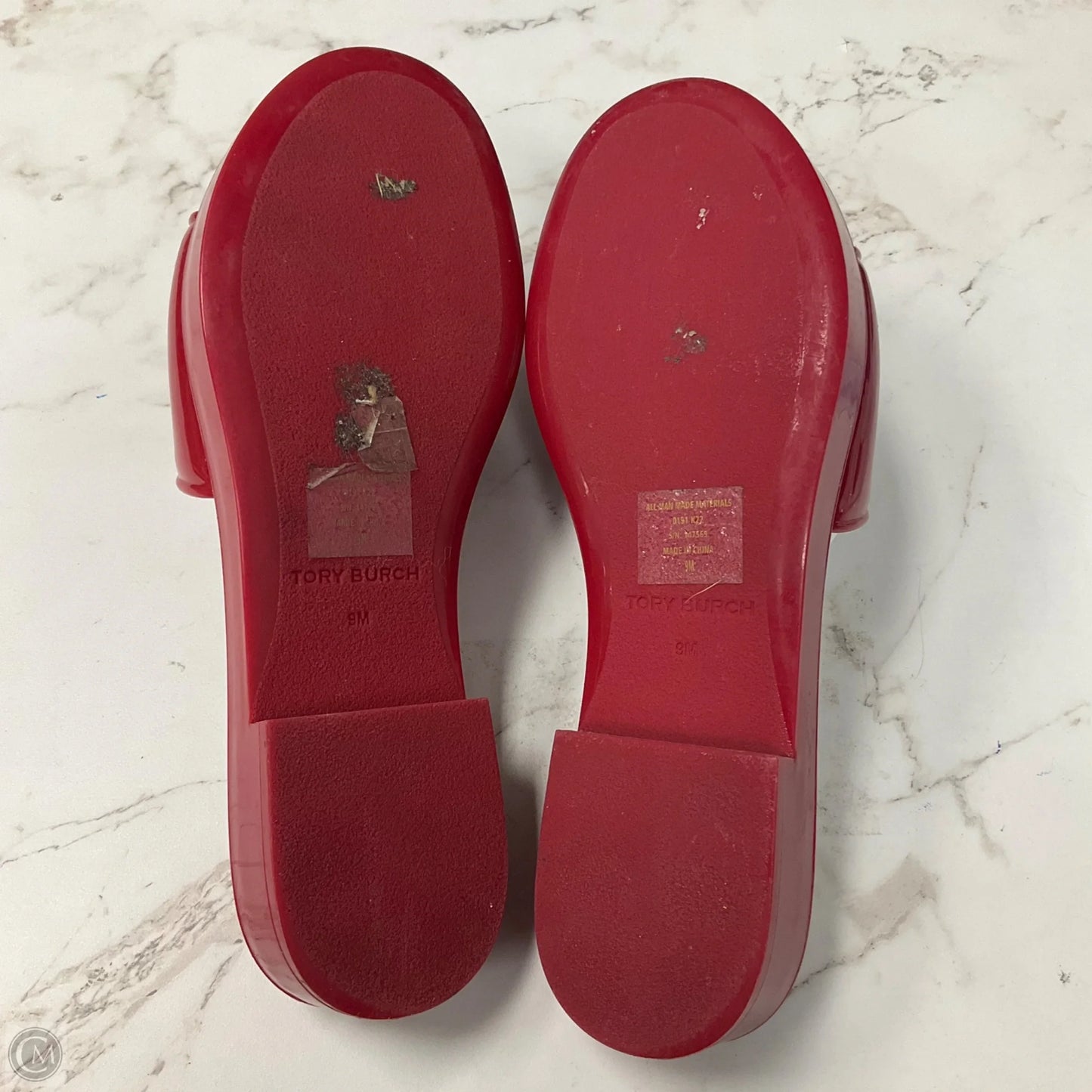 Sandals Designer By Tory Burch In Red, Size: 9