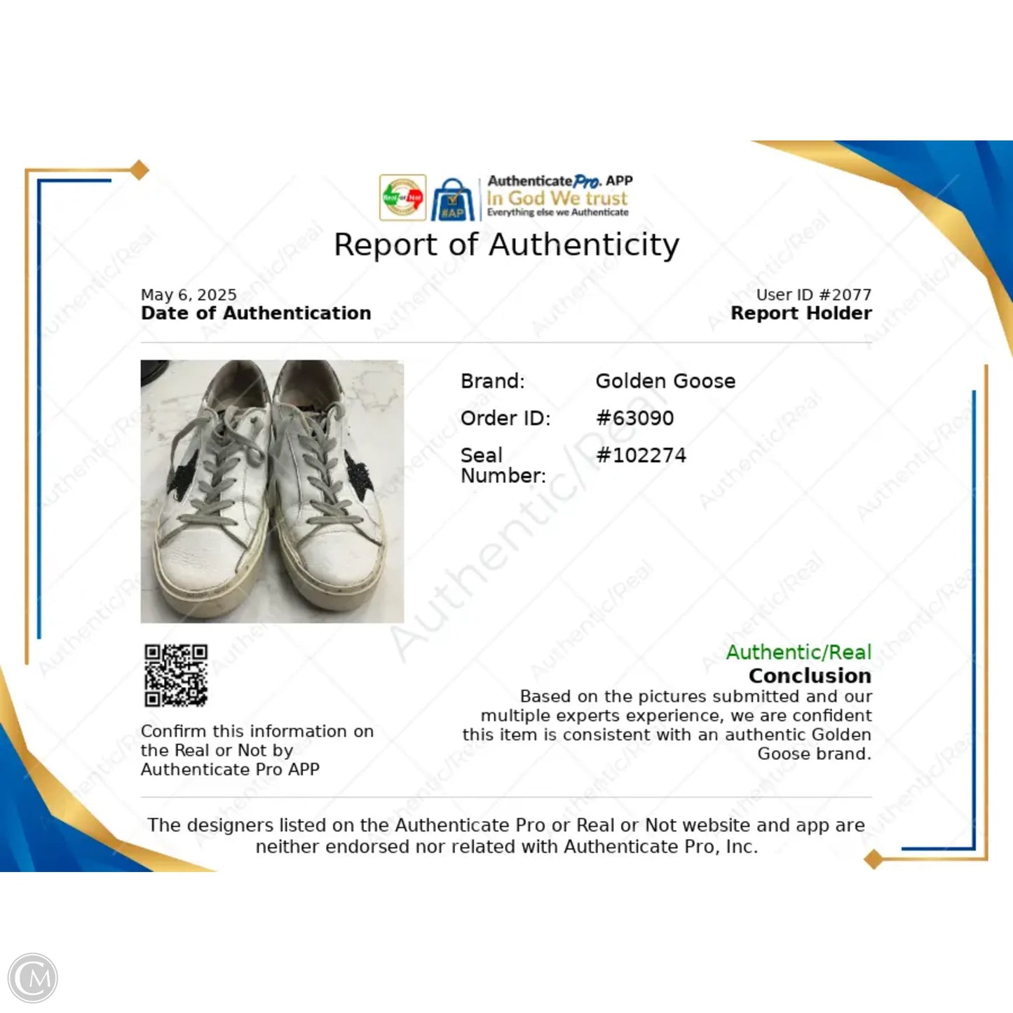 Shoes Luxury Designer By Golden Goose In White, Size: 9
