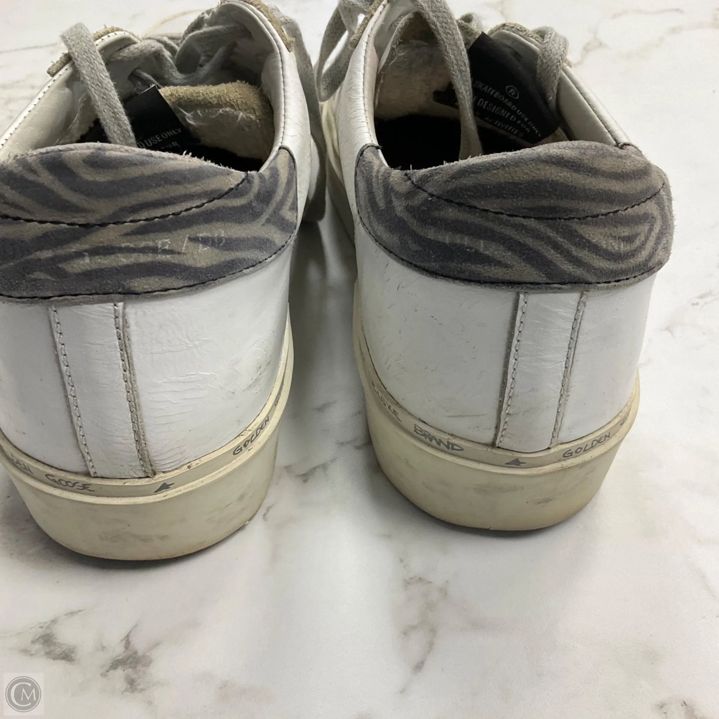 Shoes Luxury Designer By Golden Goose In White, Size: 9