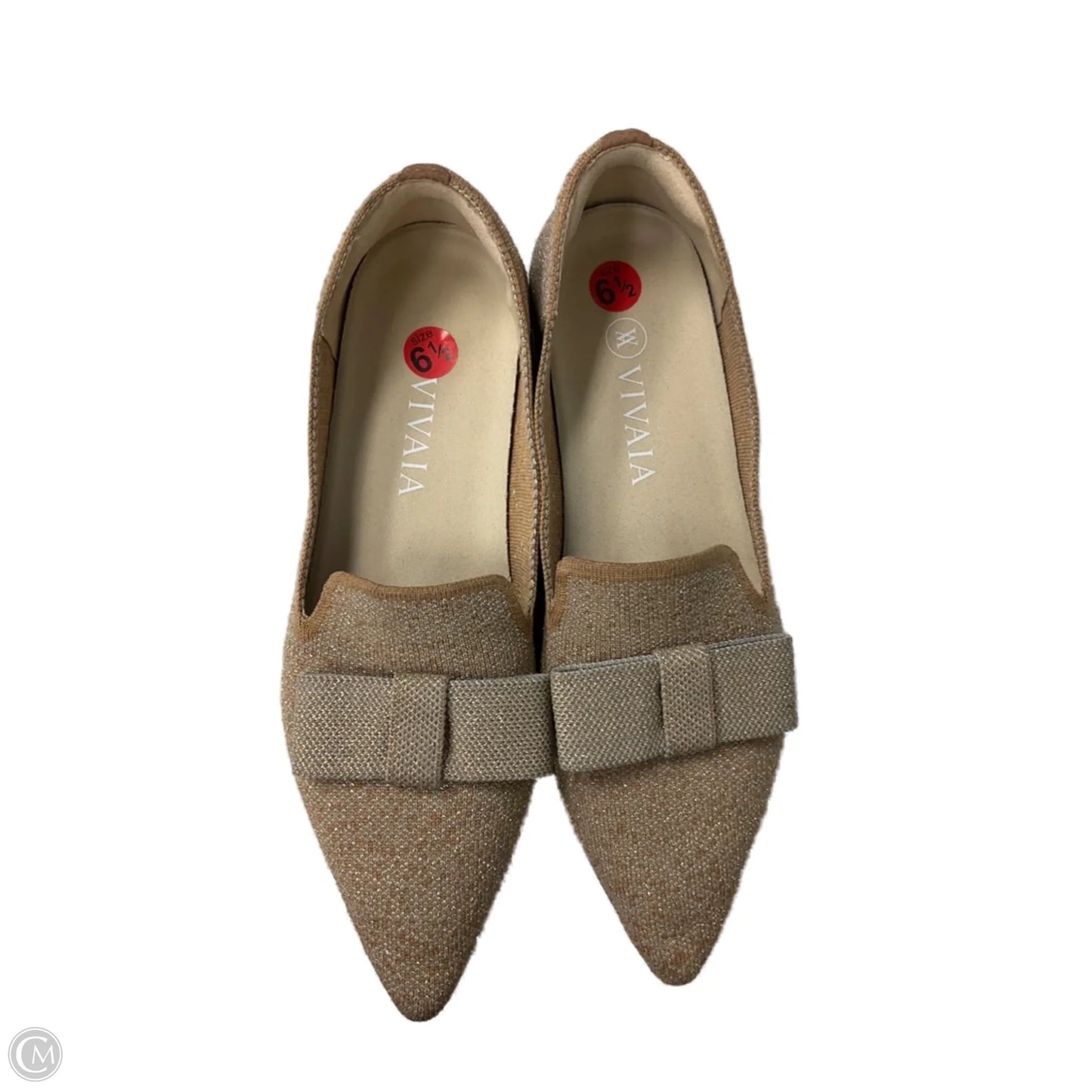 Shoes Flats By Cmc In Gold, Size: 6.5