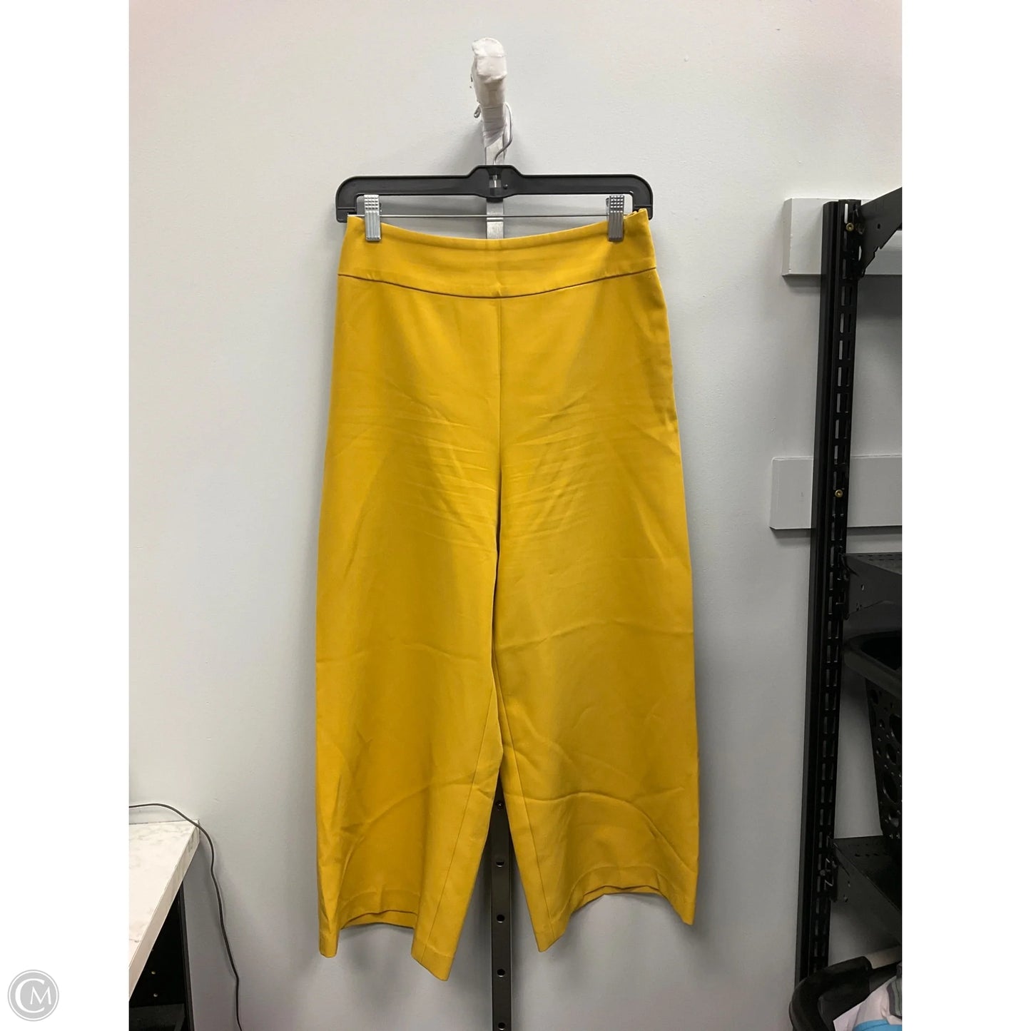 Pants Cropped By Express In Yellow, Size: 6