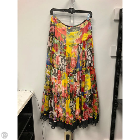 Skirt Maxi By Tunique In Floral Print, Size: M