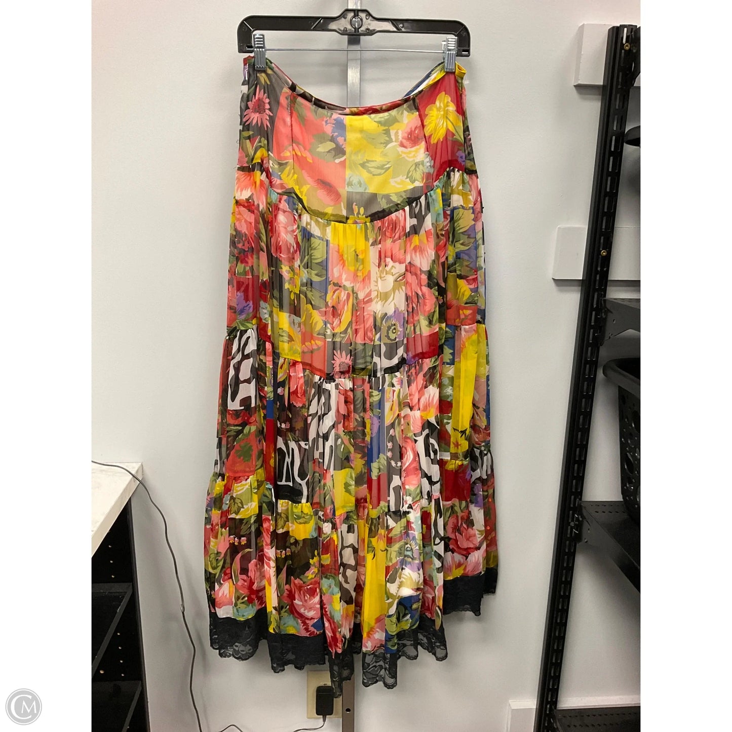 Skirt Maxi By Tunique In Floral Print, Size: M