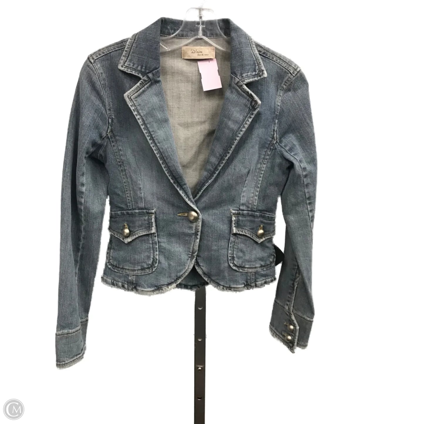 Jacket Denim By Clothes Mentor In Blue Denim, Size: S