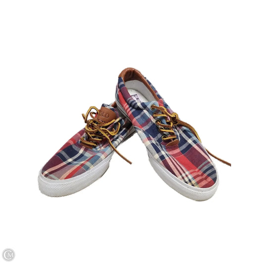 Shoes Sneakers By Polo Ralph Lauren In Plaid Pattern, Size: 11