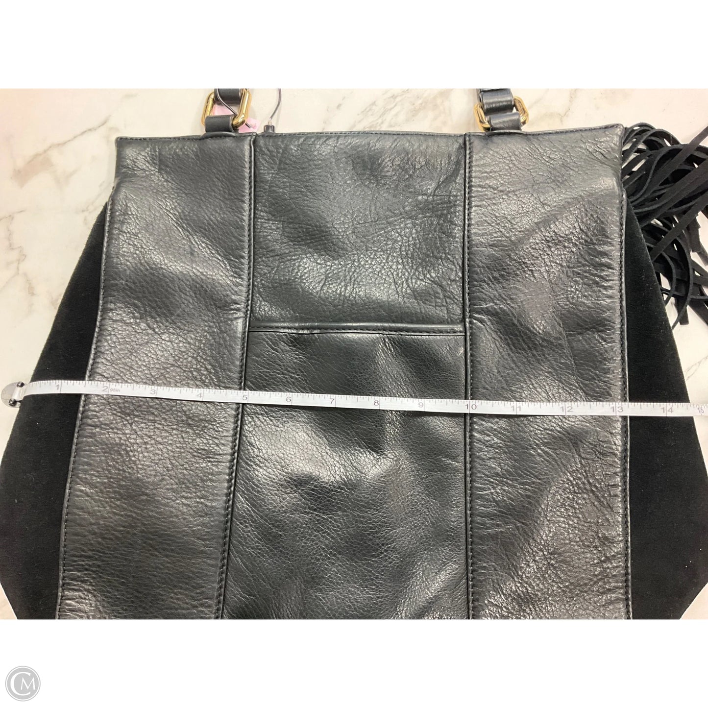 Handbag Leather By Margot, Size: Medium