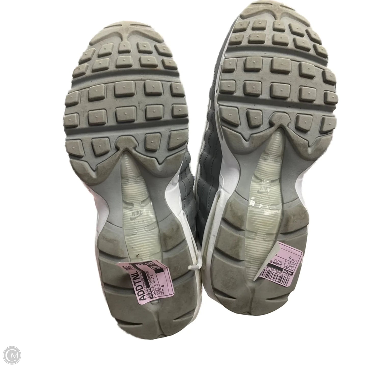 Shoes Sneakers By Nike In Grey & White, Size: 8