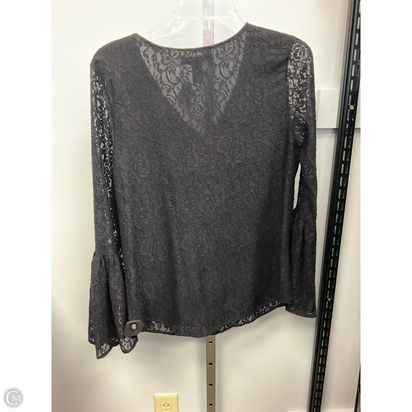 Top Long Sleeve By White House Black Market In Black, Size: S