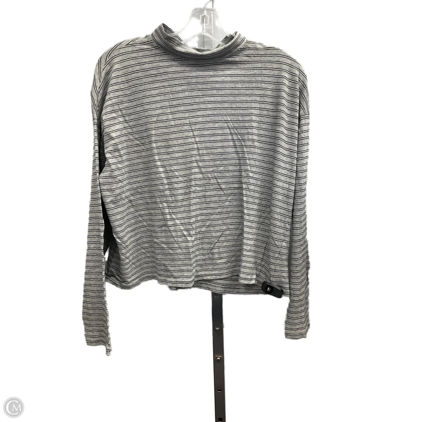 Top Long Sleeve Basic By Everlane In Striped Pattern, Size: M