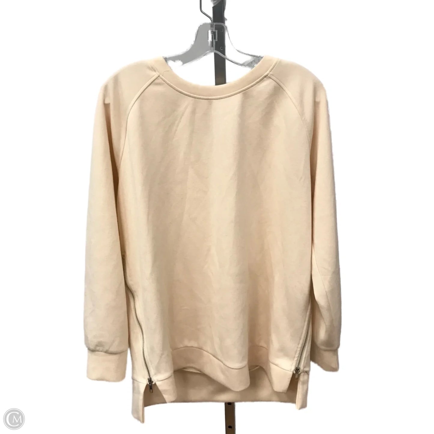Top Long Sleeve By Arabess In Cream, Size: M