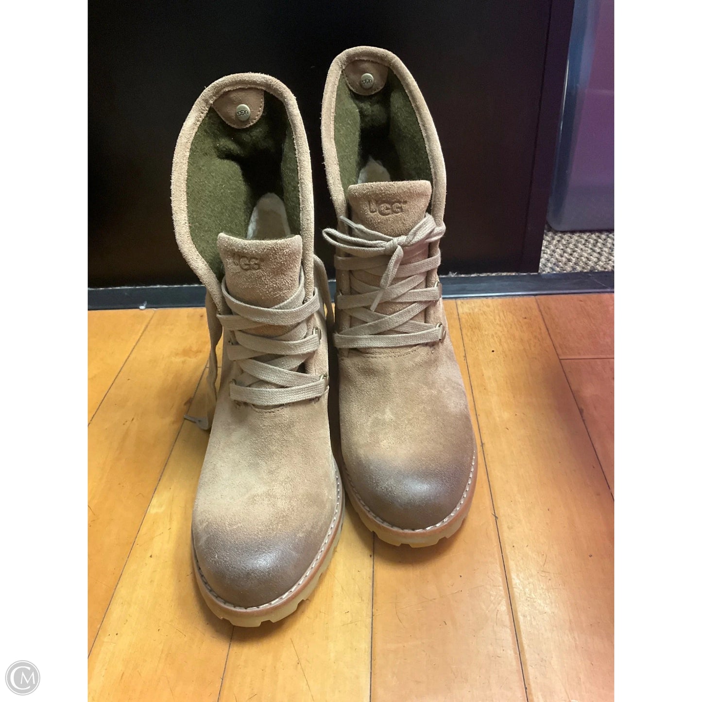 Boots Designer By Ugg In Tan, Size: 8.5