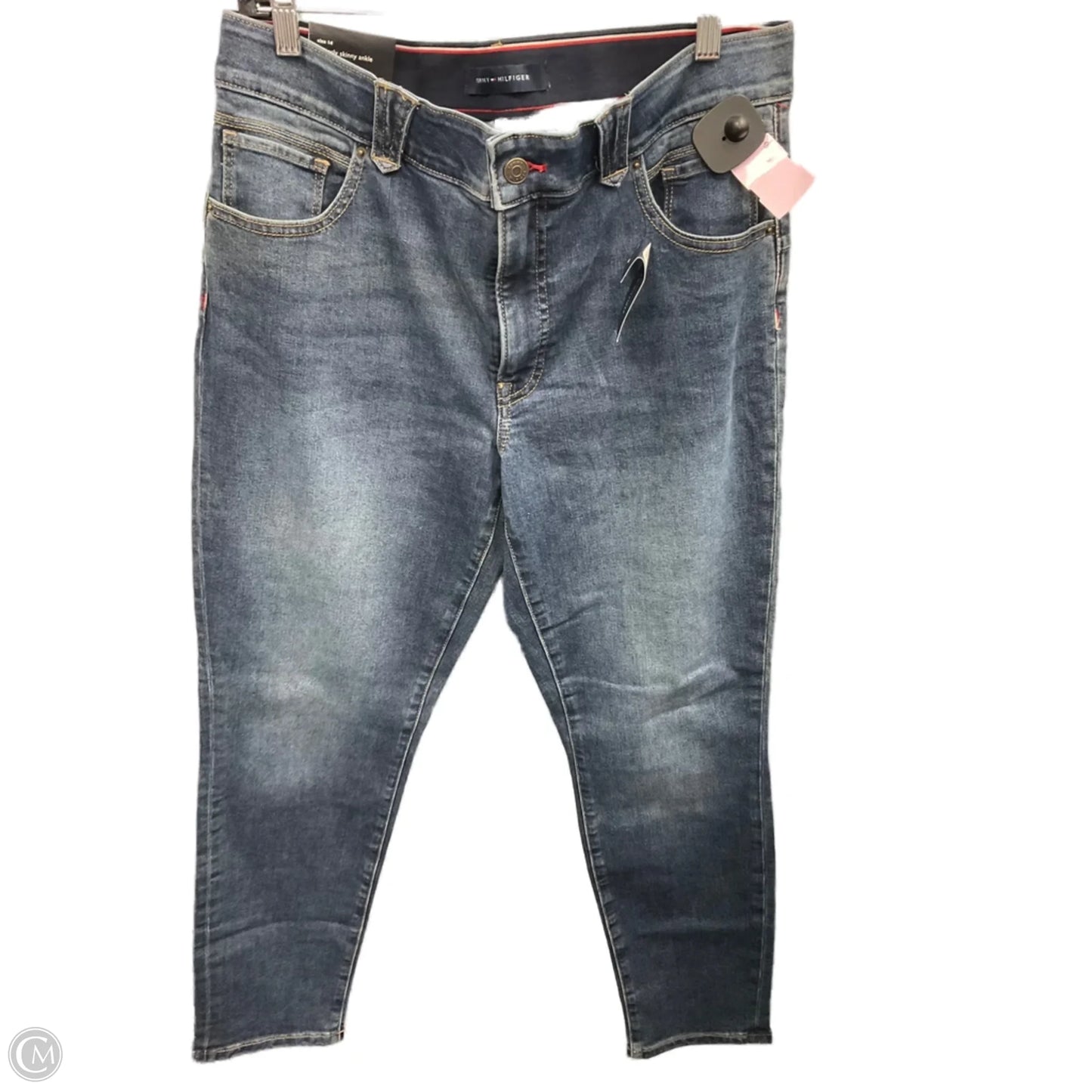 Jeans Cropped By Tommy Hilfiger In Blue Denim, Size: 14