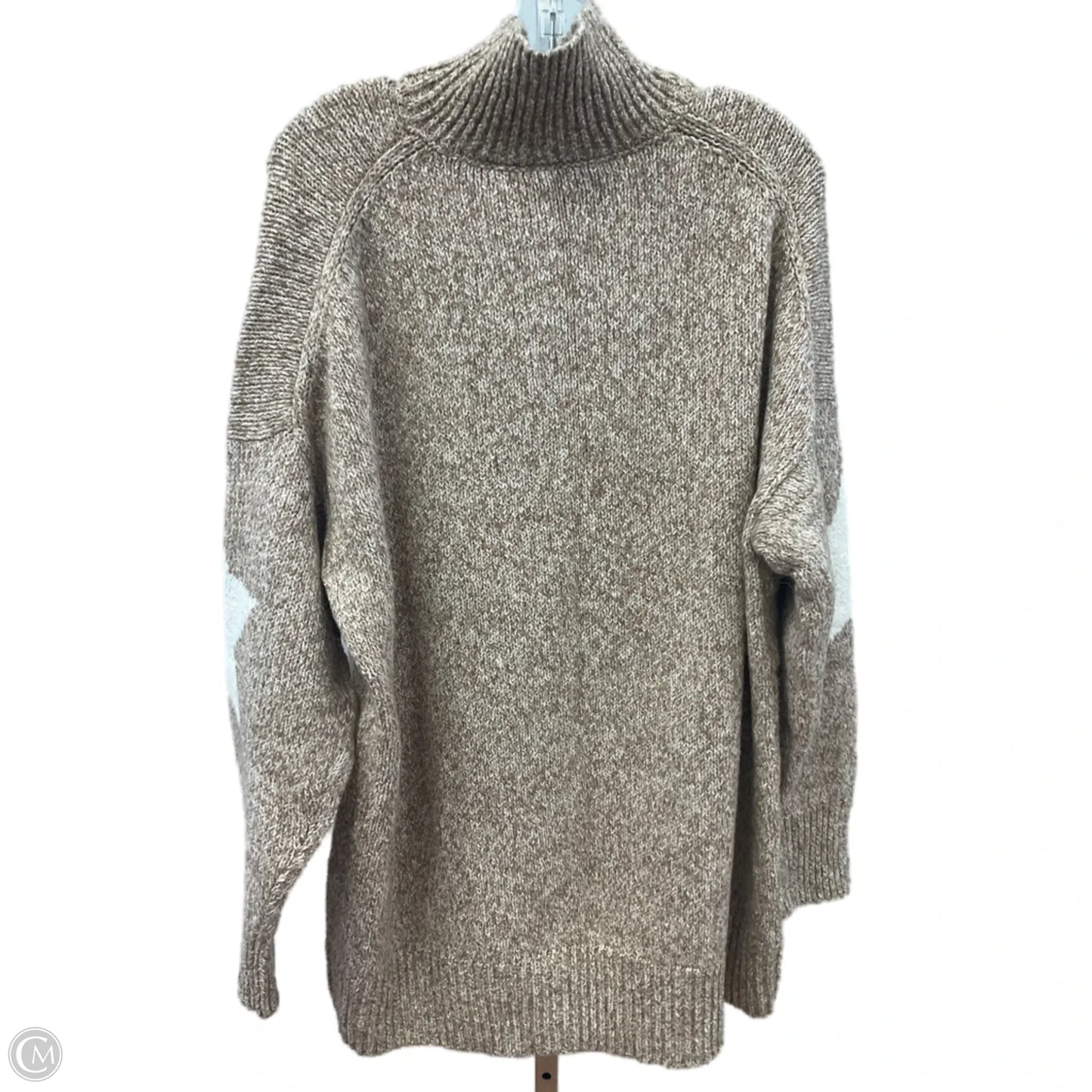 Sweater By Lou And Grey In Tan & White, Size: Xl